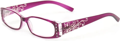 Vista 6 de Kerecsen 4 pares de gafas de lectura para mujer, bisagra de resorte con lectores de patrón láser