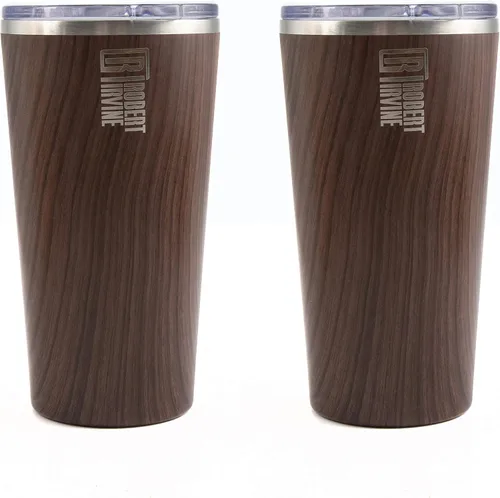 Vista 25 de Robert Irvine - Vaso térmico para vino negro de 12 onzas, juego de 2