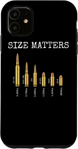 Vista 8 de Ammo & Gun Lover Shirt, Size Matters, Bullets & Caliber Case for iPhone 17