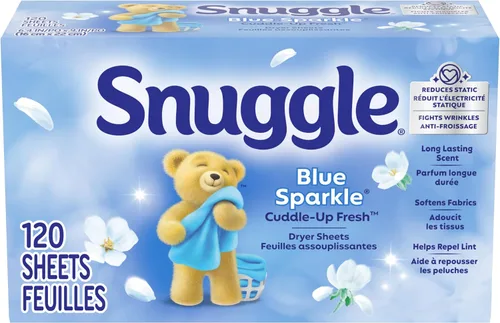 Vista 13 de Snuggle Hojas de secadora suavizantes de tela, brillo azul, 230