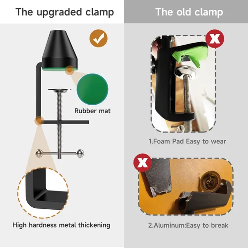 Vista 4 de Para HyperX Quadcast Boom Arm - Brazo de micrófono mejorado con cubierta de micrófono para reducir los ruidos del viento y funda de cable, soporte