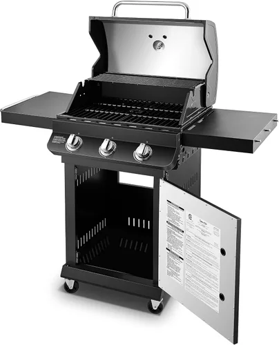 Vista 10 de Dyna-Glo DGP397CNN-D Premier - Parrilla de gas natural de 3 quemadores, color negro