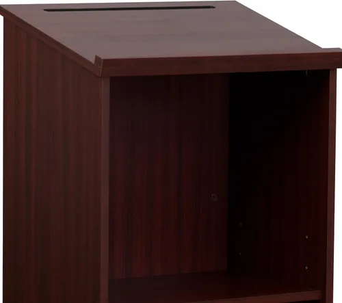 Vista 9 de Flash Furniture Atril de pie Mysta en caoba