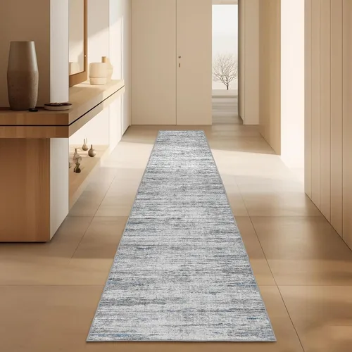 Vista 11 de Alfombra de pasillo lavables de 2 x 5, moderna alfombra abstracta para corredor, alfombra de pasillo de cocina ultrafina con respaldo