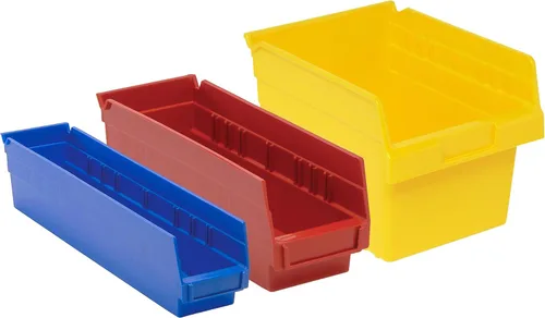 Vista 5 de Quantum qsb116bk Negro Economía Shelf Bin, 23 – 5/8" X 11 – 1/8" x 4" Tamaño (Pack de 6)