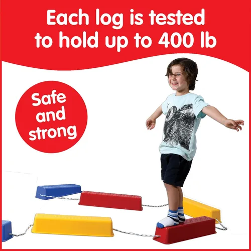 Vista 4 de Learning Advantage 7066. Set de troncos para caminar.