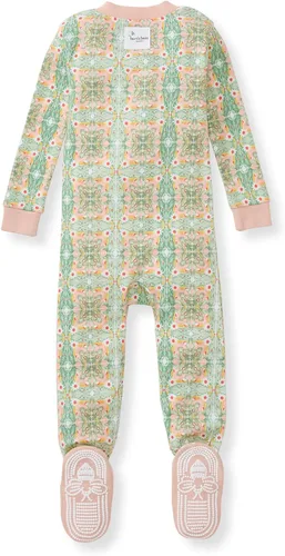 Vista 133 de Burt's Bees Baby Pijama para bebé niña, 100% algodón orgánico, pijama de una pieza, overol diagonal con cremallera, ajuste cómodo