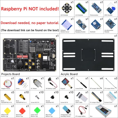 Vista 2 de Freenove Kit de proyectos para Raspberry Pi 5 4 B 3 B+ 400 Zero 2 W, cableado simple, tutorial detallado de 860 páginas, código de procesamiento