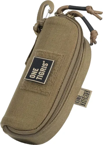 Vista 20 de OneTigris Estuche rígido para gafas de sol tácticas Molle con cremallera Estuche de transporte 1000D Nylon con clip
