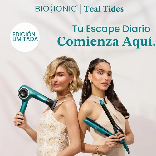 Vista 10 de Bio Ionic Secador de pelo de velocidad ultraligera 10X, secador de pelo con calor y velocidad ajustables, función de memoria, herramienta Teal Tides
