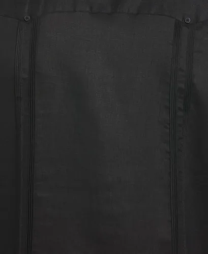 Vista 5 de Cubavera Camisa guayabera de manga larga con cuatro bolsillos y 100% lino para hombre (talla S-5x grande y alto)