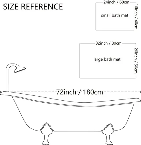 Vista 2 de MUGINYU Get Naked Tapete de Baño, Alfombrillas de Baño Modernas y Divertidas en Blanco y Negro de Secado Rápido Absorbentes Antideslizantes Delgadas