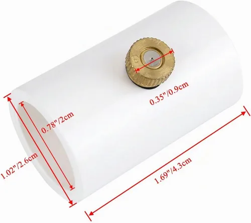 Vista 2 de CozyCabin Divisor de PVC de 1/2 pulgada con boquilla de niebla de latón (paquete de 10)