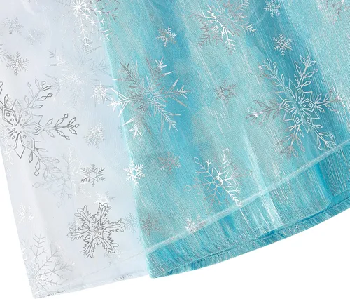 Vista 9 de Aoiviss Elsa Costume for Girls Frozen Princess Dress Birthday Halloween Cosplay