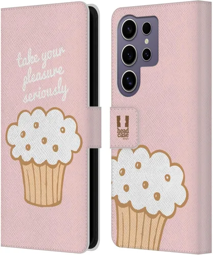 Vista 376 de Head Case Designs Assortment Cupcakes Happiness Leather Wallet Case Compatible with Samsung Galaxy A07 4G Surtido