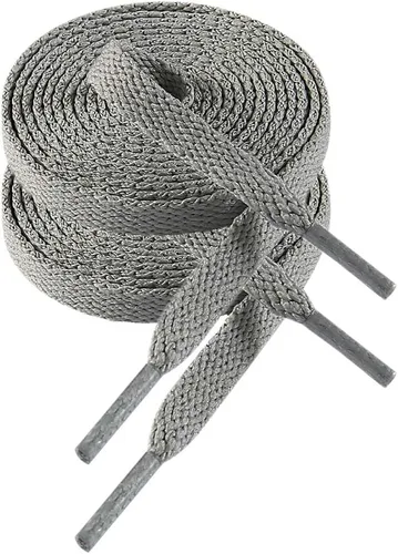 Vista 16 de VSUDO 2 pares de cordones planos para tenis, cordones/agujetas de zapatos para tenis 01 Blanco