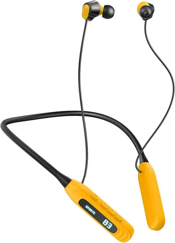 Vista 8 de MZYML - Auriculares Bluetooth con banda para el cuello 5.4, IPX5 impermeables con micrófono, 80 horas de reproducción, 1000 horas de espera