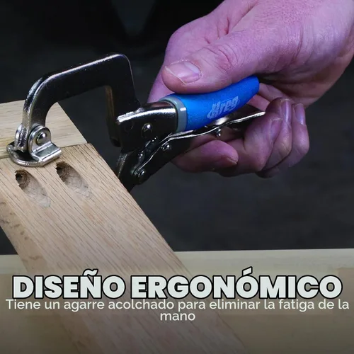 Vista 5 de Kreg KHC-MICRO Abrazadera de Cara - Abrazadera de Orificio de Bolsillo de 2 Pulgadas para Juntas al Ras - Presión Ajustable para Carpintería Precisa