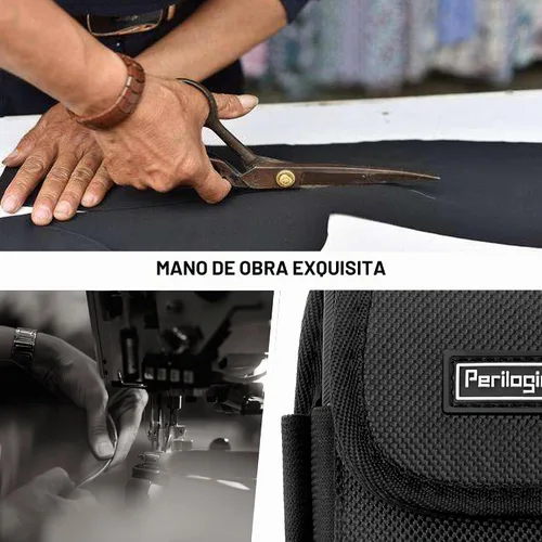 Vista 8 de Perilogics Funda de nailon para cinturón de teléfono celular compatible con iPhone 17 Pro Max, 16 Pro Max, 16 Plus, 15 Pro Max, 15 Plus, 14 Pro Max