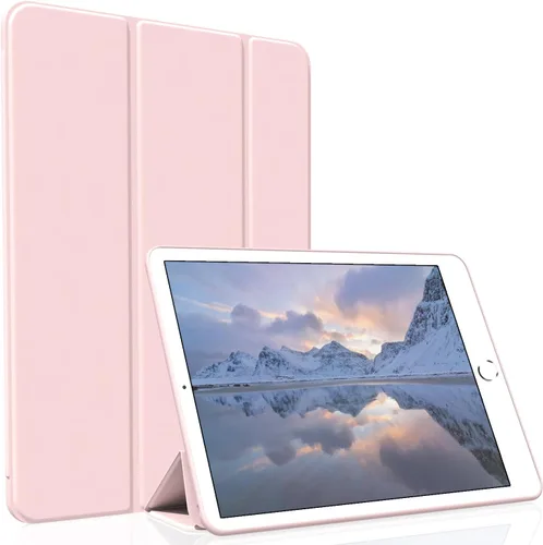 Vista 14 de Funda para iPad Air 2 (2.ª generación) de 9.7 pulgadas, ligera, delgada, función de reposo/activación automática con soporte de triple pliegue