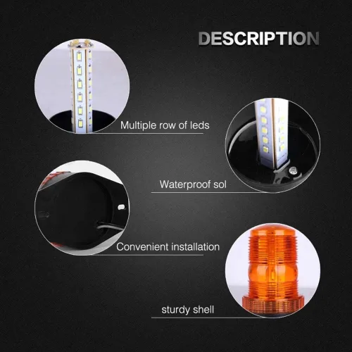 Vista 2 de Luz LED estroboscópica de advertencia y emergencia para vehículos de Encell