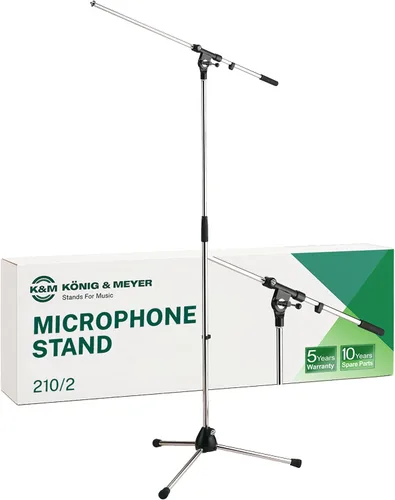 Vista 2 de Konig & Meyer K&M 254B - Soporte para micrófono con trípode (versión europea), color negro