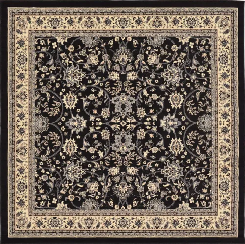 Vista 63 de Unique Loom Sialk Hill Collection - Alfombra de área Washington (6' 1" x 9' Rectángulo Burdeos/Crema)
