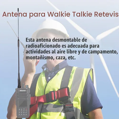 Vista 10 de Retevis Antena de látigo de doble banda, antena desmontable SMA hembra de 14.2 pulgadas, para Retevis RT29 RT86 HD1 HD2, compatible con Baofeng