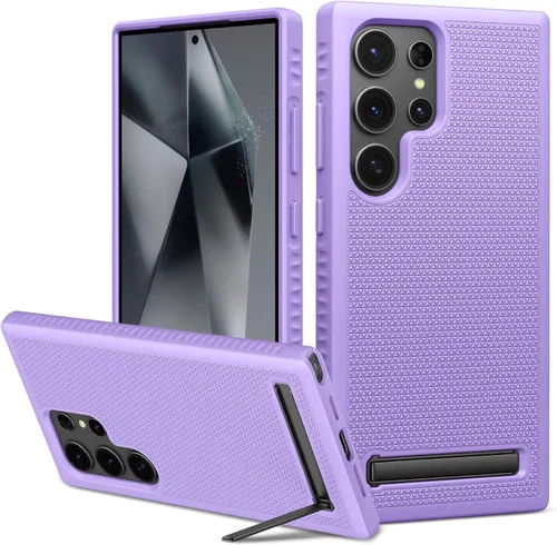 Vista 7 de Funda para Samsung Galaxy S24 Ultra, [probada en caídas de grado militar], delgada, ligera, duradera, resistente, a prueba de golpes, funda Negro