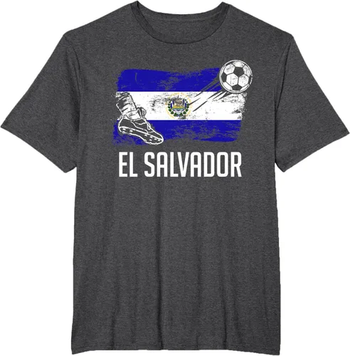 Vista 57 de Camiseta salvadoreña con bandera de fútbol salvadoreño