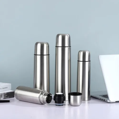 Vista 8 de Botella térmica aislada con taza, frasco de café de acero inoxidable para bebidas calientes y frías, botella de agua aislada al vacío, taza de viaje