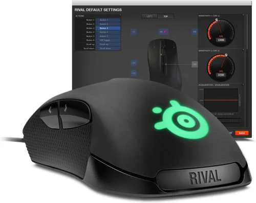 Vista 6 de SteelSeries Rival - Ratón óptico para videojuegos