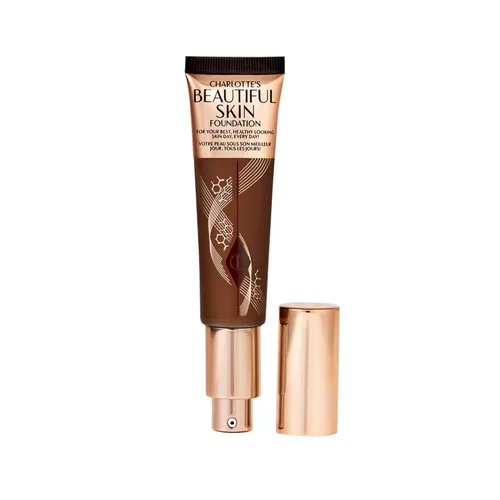 Vista 29 de Charlotte Tilbury Base de Maquillaje Beautiful Skin de Cobertura Media Hidratante - Maquillaje Líquido Edificable para Brillo Instantáneo