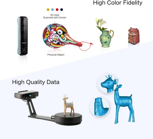 Vista 2 de Einstar Escáner 3D y nueva versión EinScan-SE V2 Desktop 3D Scanner Bundle