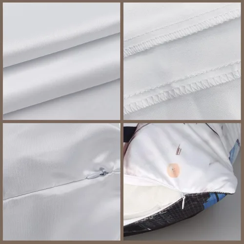 Vista 3 de 10 fundas de almohada de 16 x 16 pulgadas a granel, fundas de cojín blancas, fundas de almohada de transferencia de calor, fundas de almohada