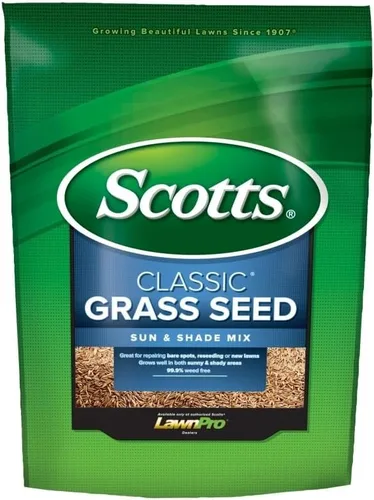 Vista 3 de Scotts Company 17187 Classic Sun and Shade Mix - Semillas de césped, 20 libras, color verde
