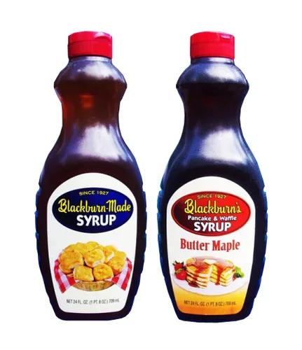 Vista 7 de Blackburn's Jarabe para panqueques y waffles, sabor a nuez y mantequilla, 24 onzas (paquete de 2) (mantequilla de nuez)