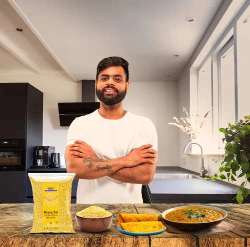 Vista 7 de Rani Moong Dal (frijoles mung partidos sin piel) Lentejas indias 14 oz (400 g) ~ Todo natural Apto para celíacos Sin OGM Kosher Vegano