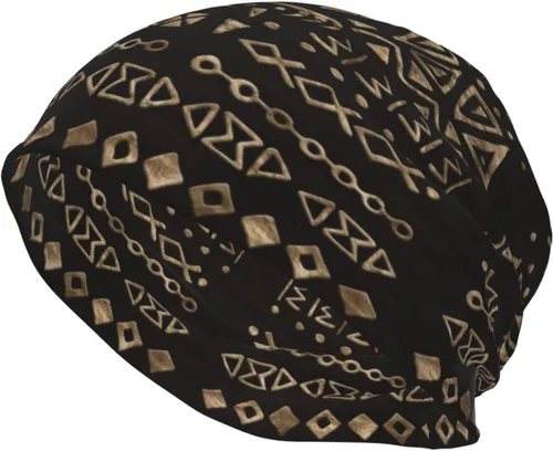 Vista 19 de Gorro africano holgado de invierno, gorro de punto casual para hombres y mujeres