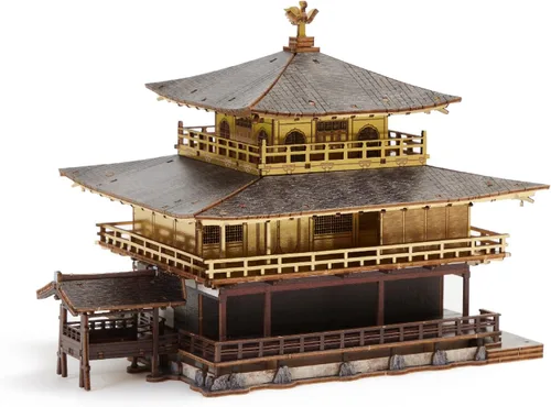Vista 10 de Rompecabezas 3D de arquitectura de madera del castillo de Edo - Divertidos kits de manualidades de madera - Regalo ideal para cumpleaños y recuerdos
