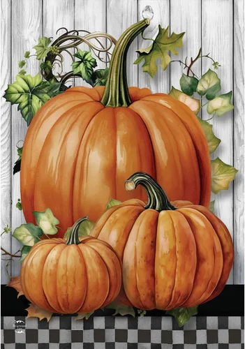 Vista 5 de Bandera de casa de otoño Bountiful Bushel de 40 x 28 pulgadas Briarwood Lane