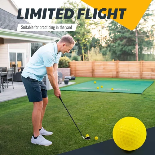 Vista 3 de JAYA Paquete de 24 pelotas de práctica de golf de espuma, sensación realista y vuelo limitado, suaves para entrenamiento en interiores o exteriores