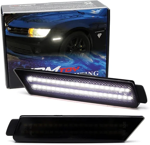 Vista 9 de iJDMTOY Luces LED de posición laterales delanteras para Chevrolet 2010-2015