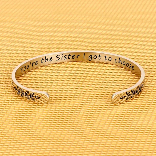 Vista 3 de M MOOHAM - Pulseras para mujeres y niñas, con mantra, joyería motivacional, divertida, para mejor amiga, mamá, hija, hijo, hermana o sobrina
