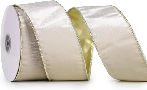 Vista 17 de Cinta metálica de terciopelo negro y dorado, 2.5 pulgadas x 10