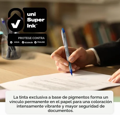 Vista 8 de Bolígrafo Vision Elite de uni-ball, Negro