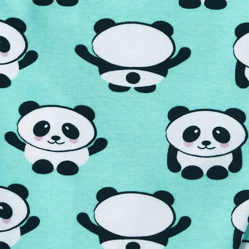 Vista 4 de The Children's Place Pijama de algodón para bebé y niña, diseño de unicornio, panda, ajuste cómodo, paquete de 2