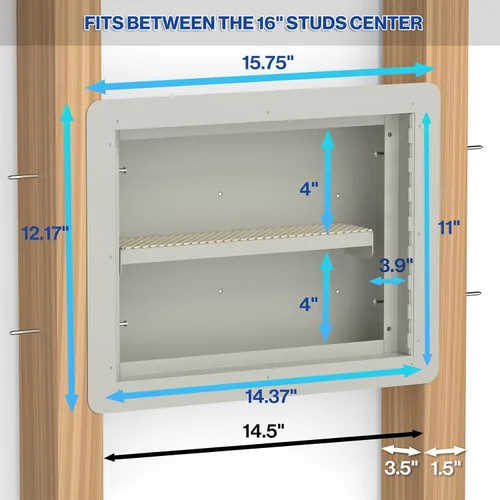 Vista 4 de POCHAR Caja de seguridad de pared pequeña con adhesivo para disfraz, caja fuerte entre los pernos para el hogar, la oficina, almacenamiento oculto