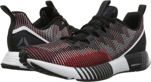 Vista 7 de Reebok Tenis Fusion Flexweave para hombre Rojonegroblanco