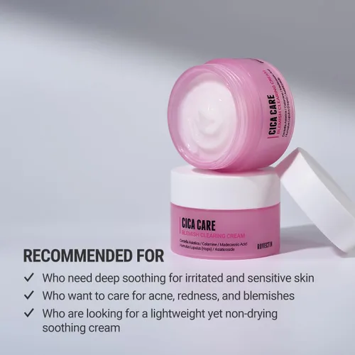Vista 3 de ROVECTIN Crema limpiadora de manchas Cica Care: alivia la irritación de la piel y mejora la grasa, sebo, puntos negros para pieles grasas